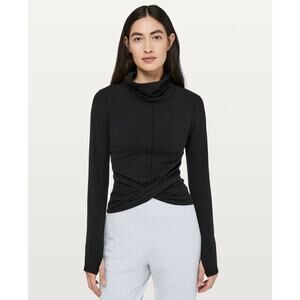 Women's Lululemon Melodic Movement Long Sleeve Top Black